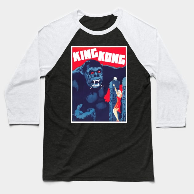 King Kong Baseball T-Shirt by ZippyFraggle1